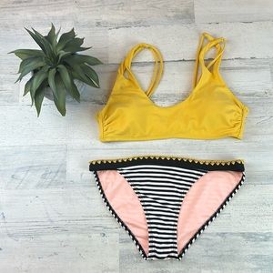 Mustard yellow bikini size M